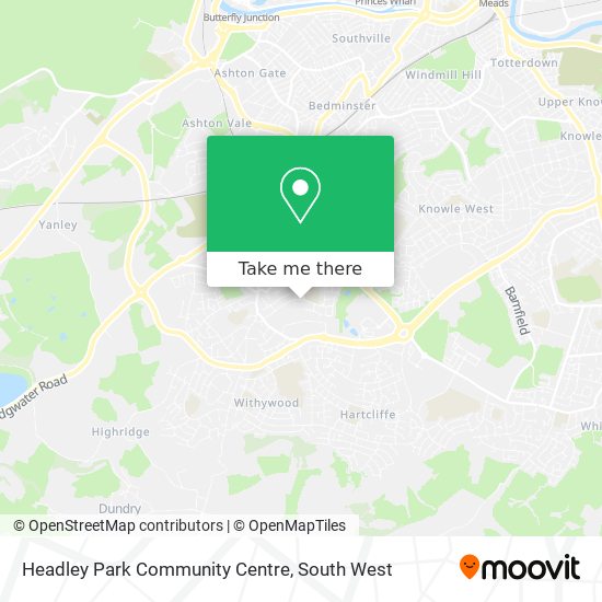 Headley Park Community Centre map