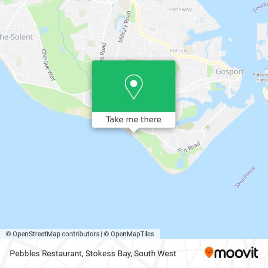 Pebbles Restaurant, Stokess Bay map