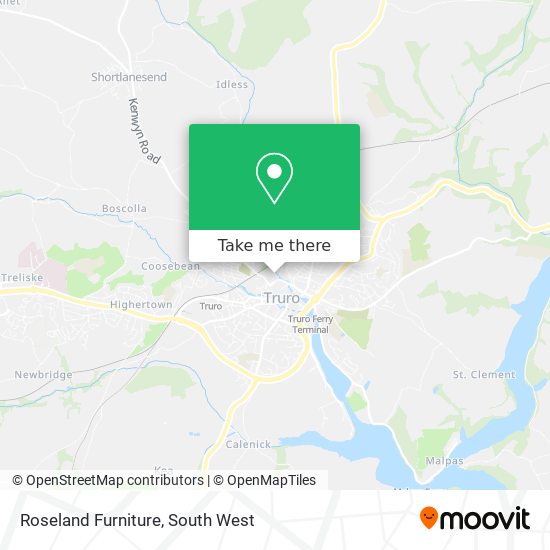Roseland Furniture map