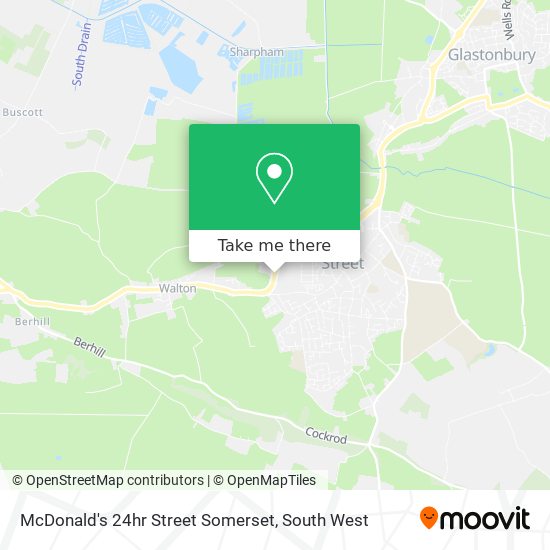 McDonald's 24hr Street Somerset map