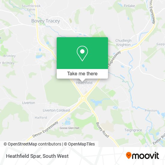 Heathfield Spar map