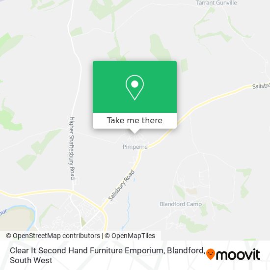 Clear It Second Hand Furniture Emporium, Blandford map