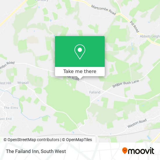 The Failand Inn map