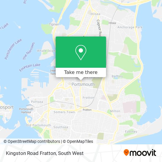 Kingston Road Fratton map