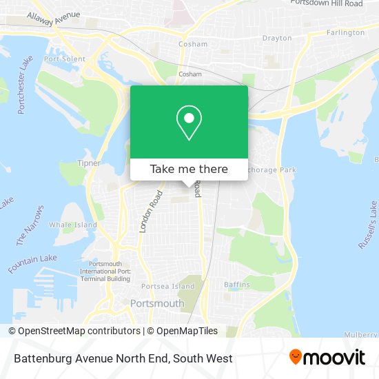 Battenburg Avenue North End map