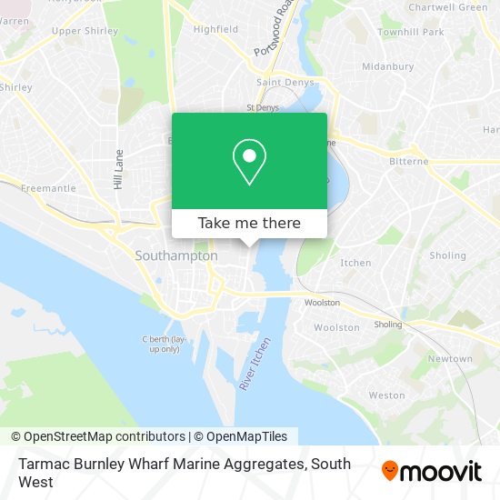 Tarmac Burnley Wharf Marine Aggregates map