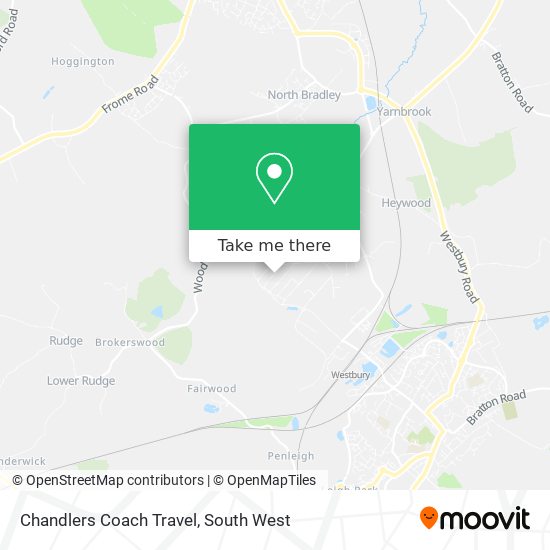Chandlers Coach Travel map