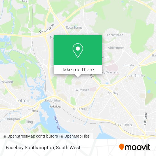 Facebay Southampton map