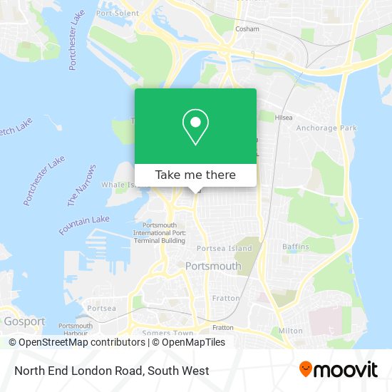 North End London Road map