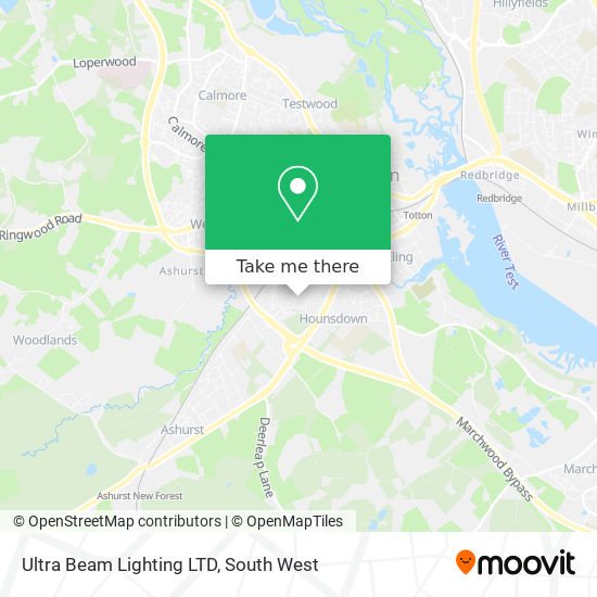 Ultra Beam Lighting LTD map