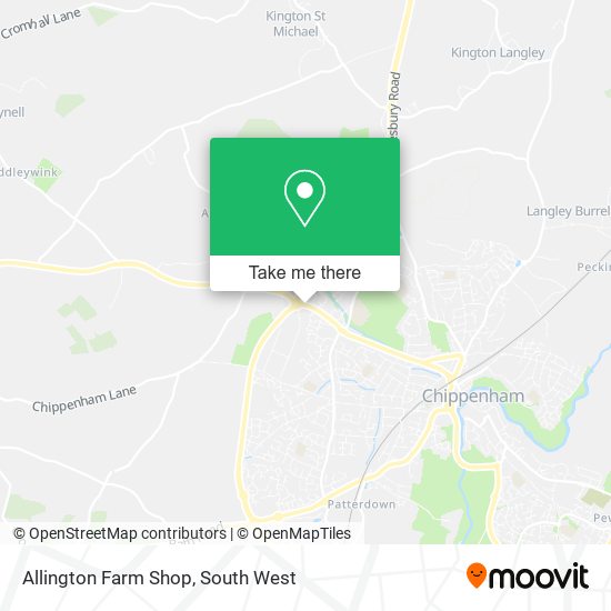 Allington Farm Shop map