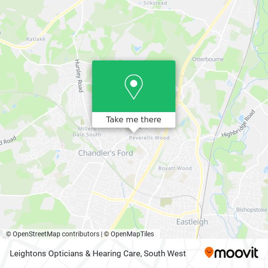 Leightons Opticians & Hearing Care map