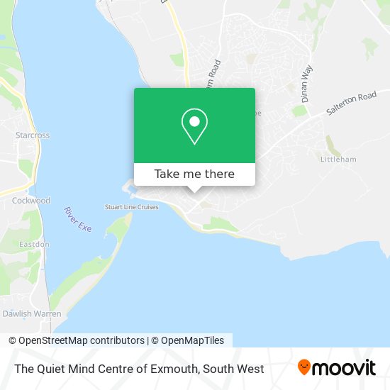 The Quiet Mind Centre of Exmouth map