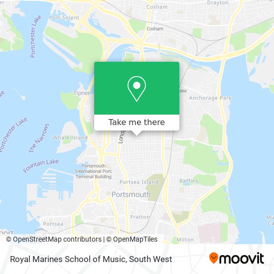 Royal Marines School of Music map