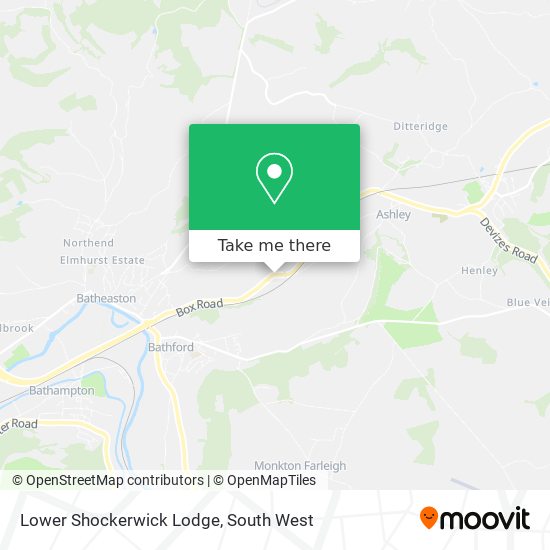 Lower Shockerwick Lodge map