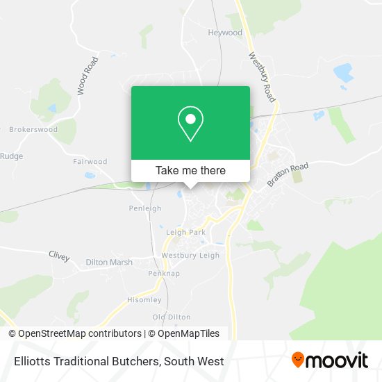 Elliotts Traditional Butchers map