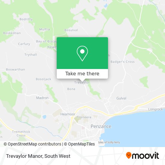 Trevaylor Manor map