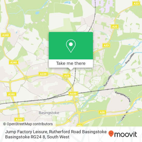 Jump Factory Leisure, Rutherford Road Basingstoke Basingstoke RG24 8 map
