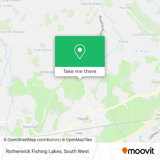 Rotherwick Fishing Lakes map