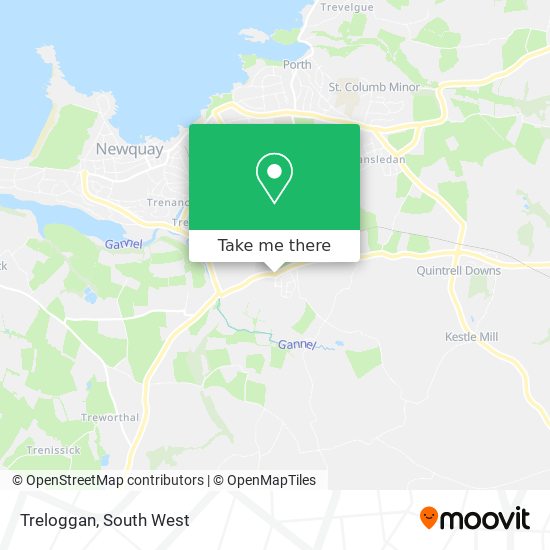 Treloggan map