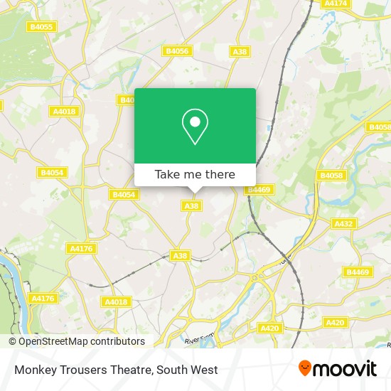Monkey Trousers Theatre map