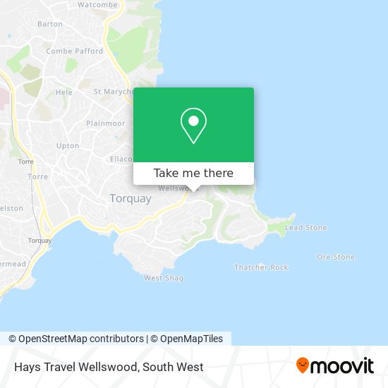 Hays Travel Wellswood map