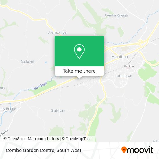 Combe Garden Centre map