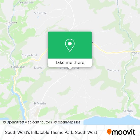 South West's Inflatable Theme Park map