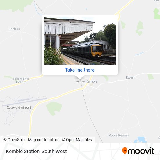 Kemble Station map