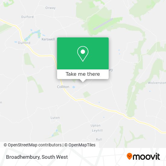 Broadhembury map