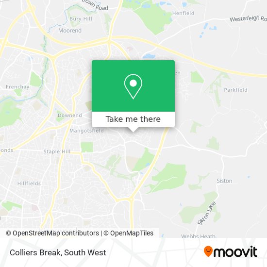 Colliers Break map