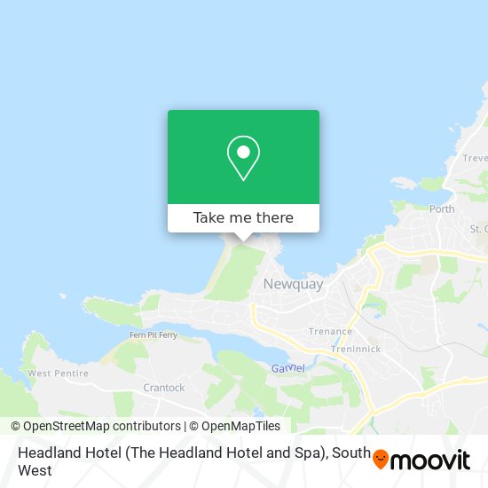 Headland Hotel (The Headland Hotel and Spa) map