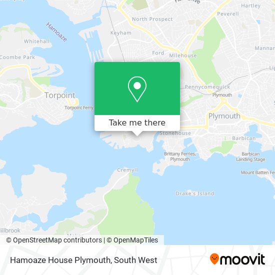 Hamoaze House Plymouth map