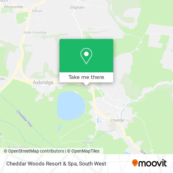Cheddar Woods Resort & Spa map
