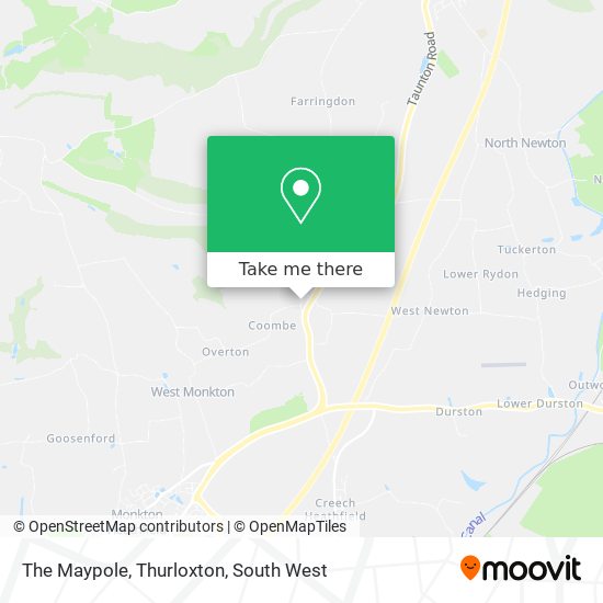 The Maypole, Thurloxton map
