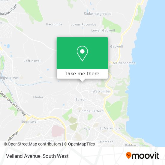 Velland Avenue map