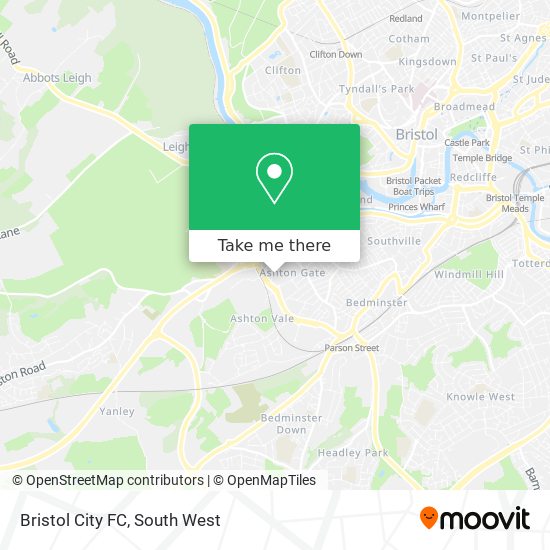 Bristol City FC map