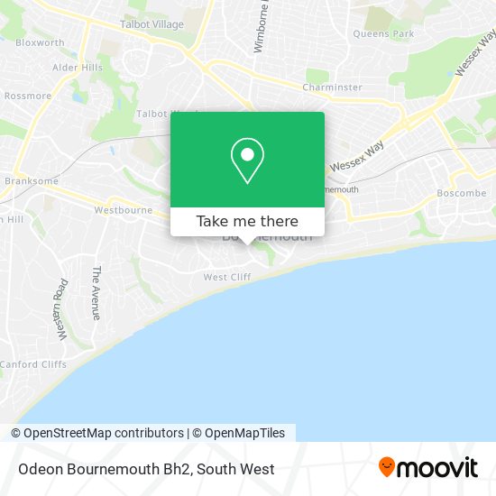 Odeon Bournemouth Bh2 map