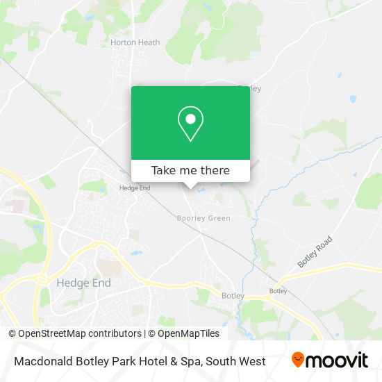 Macdonald Botley Park Hotel & Spa map