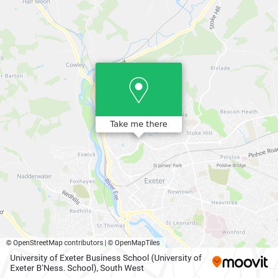 University of Exeter Business School (University of Exeter B'Ness. School) map