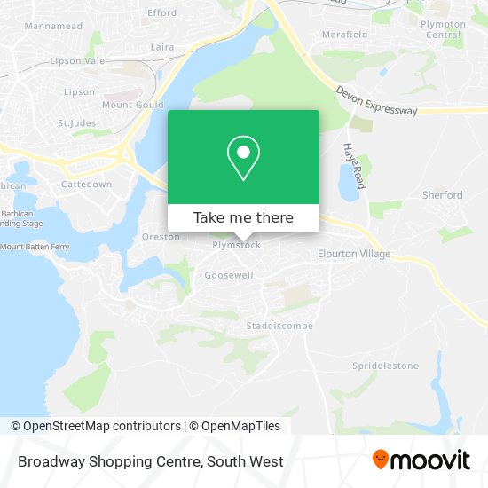 Broadway Shopping Centre map