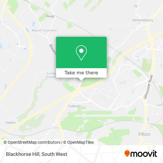 Blackhorse Hill map