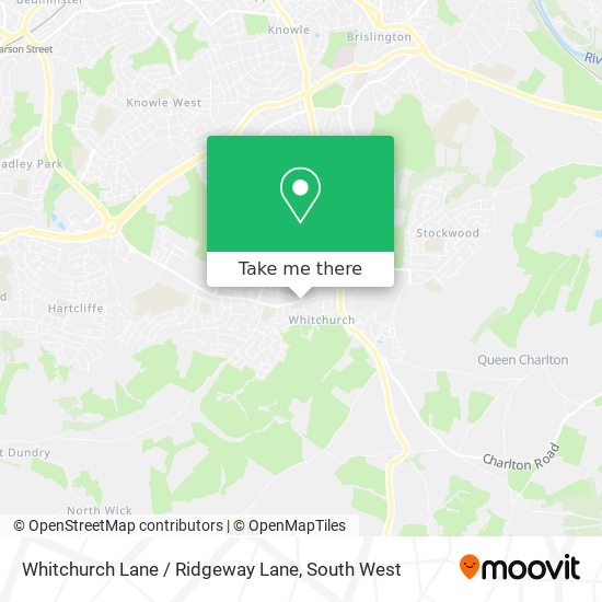 Whitchurch Lane / Ridgeway Lane map