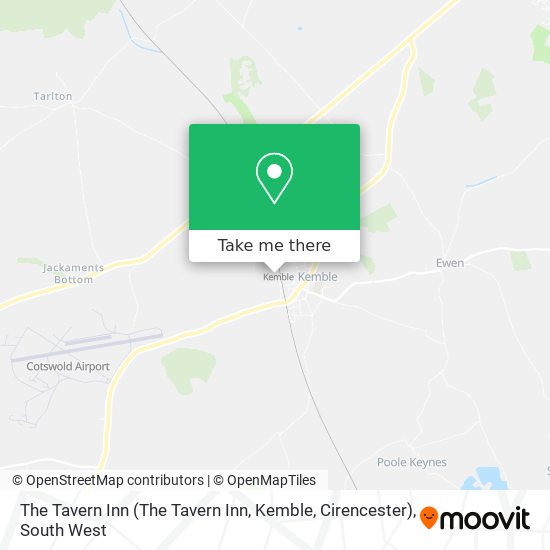 The Tavern Inn (The Tavern Inn, Kemble, Cirencester) map