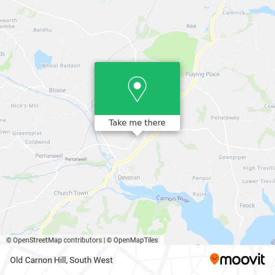 Old Carnon Hill map