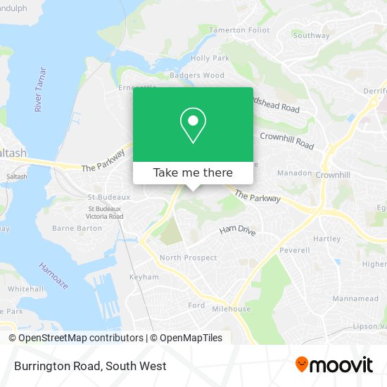Burrington Road map