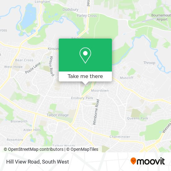 Hill View Road map