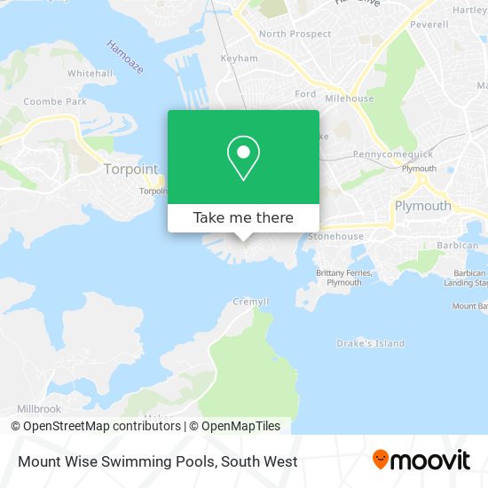 Mount Wise Swimming Pools map