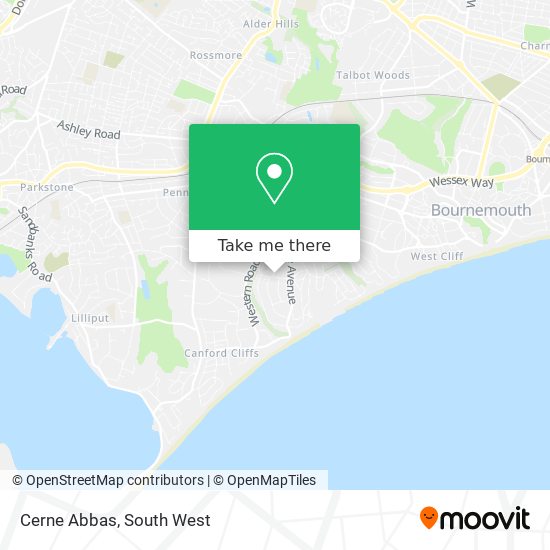 Cerne Abbas map