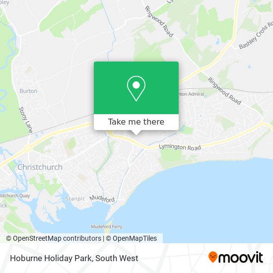 Hoburne Holiday Park map